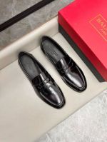 BALMAIN Black calfskin Leather Shoes-BALMAIN Man Business Leather Shoes